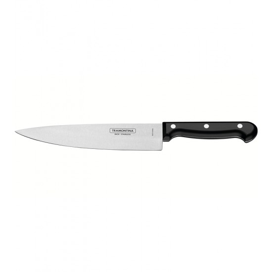 Faca Chef 6" Ultracorte Tramontina Cabo De Polipropileno Preto